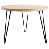 miliboo Beistelltisch Rund Schwarz Mangoholz 60 x 45 cm
