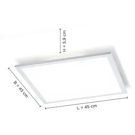 Selltec Selltec, Wandleuchte - Deckenleuchte, LED Deckenlampe Panel Backlight dimmbar Farbsteuerung