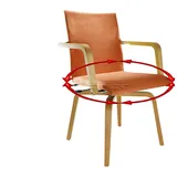 MAUSER SITZKULTUR Funktionsstuhl /Seniorenstuhl / Rotationsstuhl MOVO terracotta 360 Grad drehbar für eigenständige Mobilität von Pflegebedürftigen, M505 terra