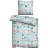 biberna Little Princess Blau 135 x 200 cm + 2 x 80 x 80 cm