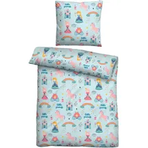 biberna Little Princess Blau 135 x 200 cm + 2 x 80 x 80 cm