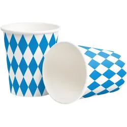 10 Becher Oktoberfest Bayern Pappbecher 0,25 l