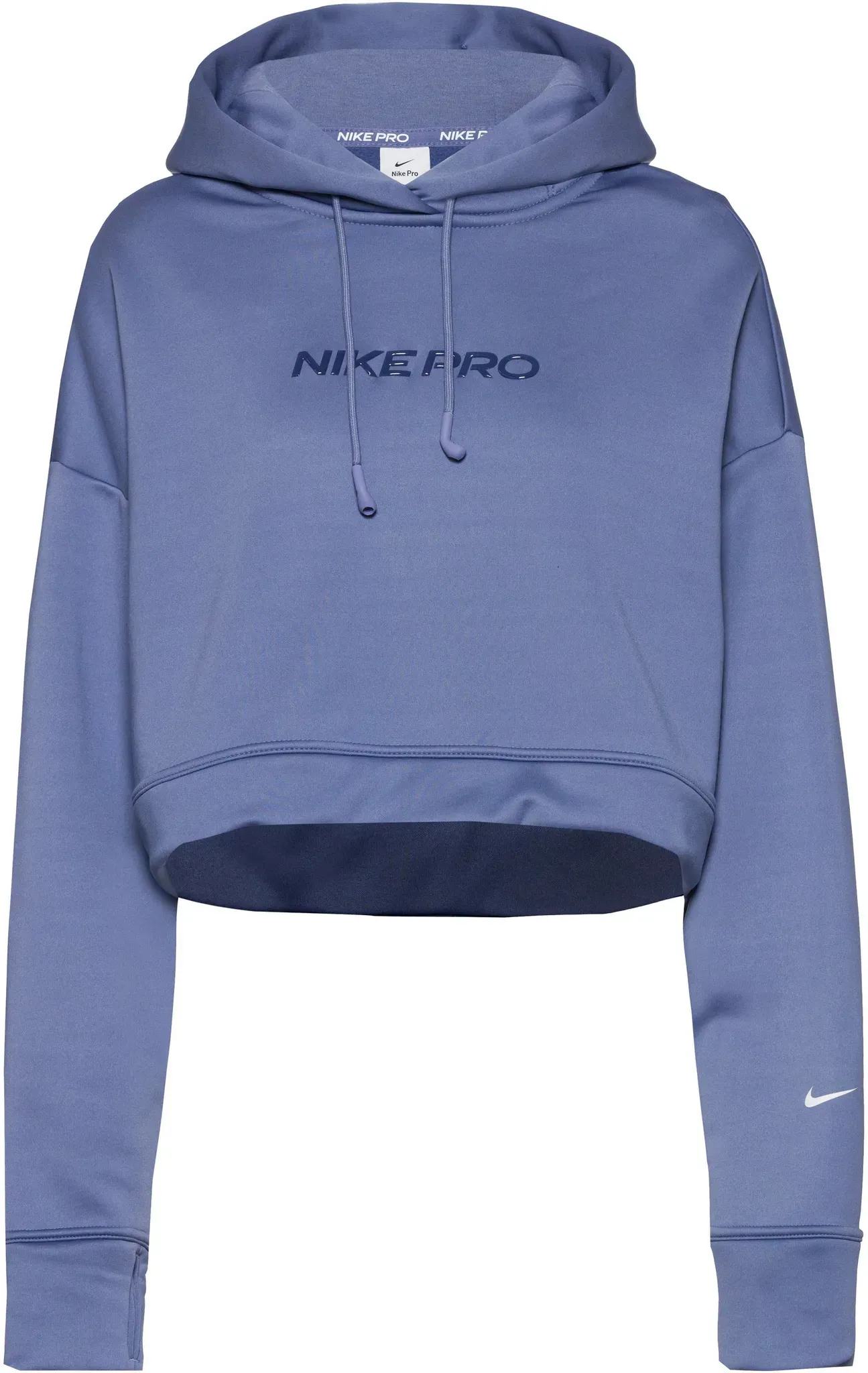 Nike NP TF FLC Hoodie Damen in world indigo-white, Größe L - blau
