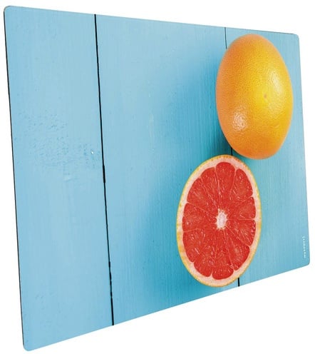 mySPOTTI Mini-Spritzschutz »Grapefruit Blue«, Aluverbund, grapefruit