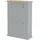 dorel home furnishings Schuhschrank 2 Klappen 1 Schublade 80 x 100 x 35 cm grau / grau