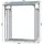 Quick Star Kaminholzregal Aluminium 130 x 70 x 185 cm mit Wetterschutz grau
