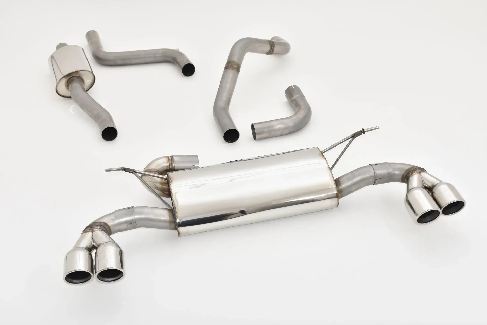 Friedrich Motorsport Gruppe A Duplex-Anlage Sportauspuff für Ford Focus 4 DEH