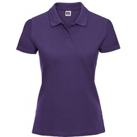 RUSSELL Ladies Classic Cotton Polo, Purple, XS