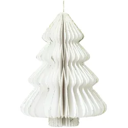 Everlands Weihnachtsbaum 709232 Papier 20x15cm weiß