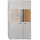 hom'in Highboard 83,3 x 154,1 x 37,4 cm Hellgrau / Weiß