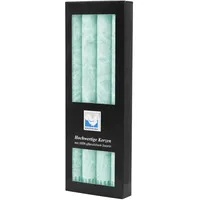 Kerzenfarm Hahn Stearin Stabkerze Set 4 St. eisblau