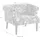 Atlantic Home Collection Sessel Charlie Samtvelours 86 x 70 x 74 cm Petrol/Bunt mit Wellenunterfederung