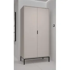 raumhirsch furniture Drehtürenschrank Austin 55 x 205 x 100 cm Schwarz