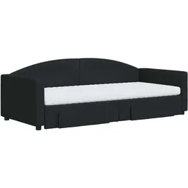 vidaXL Tagesbett 90 x 200 cm Schwarz