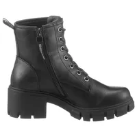 Dockers by Gerli Schnürstiefelette Warmfutter für Damen, schwarz, 40
