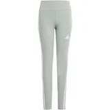 adidas ESSENTIALS 3 STRIPES Leggings Wonder Sage/white 164