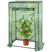 Royal Gardineer Tomaten-Folien-Gewächshaus, aufrollbare Tür, 100 x 50 x