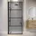 Badplaats Essos Walk-In-Dusche 70 x 200 cm Schwarz getönt