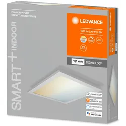 LEDVANCE SMART+ LED PLANON PLUS Aufbaupaneel Tunable White WiFi 30 cm Aluminium Weiß, 525313