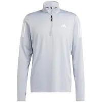 Adidas Own The Run Half-Zip Jacket Track Top, Halo Silver, S