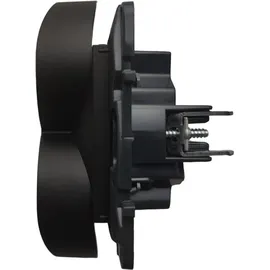 Legrand Doppelsteckdose mit Erdung 2x 2P+E schwarz 1 St.