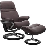 Stressless Stressless® Relaxsessel »Sunrise«, (Set, Relaxsessel mit Hocker), mit Signature Base, Größe S, Gestell Schwarz