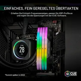 Corsair 32GB (2x16GB) CORSAIR VENGEANCE RGB DDR5-5200 RAM CL40 Arbeitsspeicher Kit