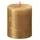 Bolsius Stumpenkerze Rustik Shimmer 8 cm gold