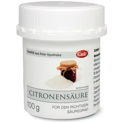 CITRONENSÄURE für Lebensmittel Caelo HV-Packung 100 g Pulver