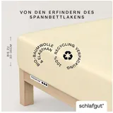 schlafgut Premium Baumwolle 180 x 200 - 200 x 220 cm yellow light