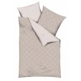 KAEPPEL Bettwäsche La Ville 155 x 220 cm Satin Braun Nougat