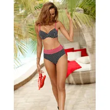 Feel Good Bügel-Bikini Damen Rot/Schwarz 40 Cup B