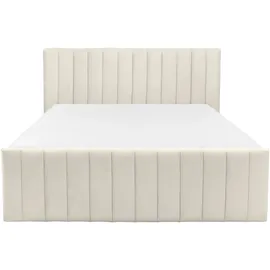 INOSIGN Boxbett INOSIGN "Effy inkl. Bettkasten und Topper, erhältlich in der Breite 180x200cm", beige (cream), B:203cm L:217cm, Holz teilmassiv, Holzwerkstoff, Spanplatte, Komplettbetten, verschiedene Härtegrade wählbar