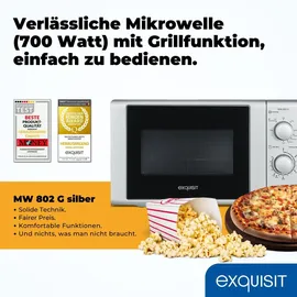Exquisit MW 802 G silber