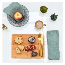 Dune Design DuneDesign Schneidebrett Bambus 30x22 Holzbrett Frühstücksbrett