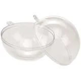 Glorex  Kunststoff-Kugel teilbar 8 cm glasklar
