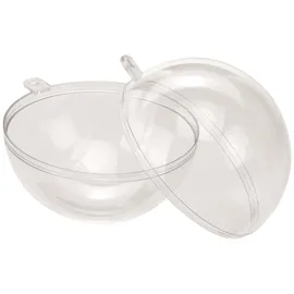 Glorex  Kunststoff-Kugel teilbar 8 cm glasklar