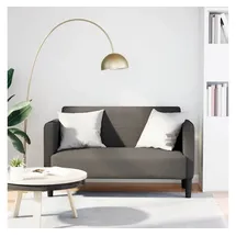 vidaXL Zweisitzer-Sofa Hellgrau 109 cm Cordstoff