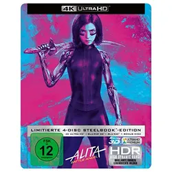 Alita: Battle Angel (4K Ultra HD Steelbook) [Blu-ray] | Zustand: Neu & original versiegelt
