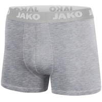 Jako Boxershorts Basic 2er-Pack, Grau-Meliert, S