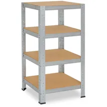 shelfplaza Schwerlastregal Metall 115x40x40 cm silber