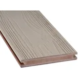 GartenLand WPC Terrassendiele Nova 21 x 140 x 4000 mm Nebelgrau-Multicolor Geprägte Holzstruktur Co-Extrudiert Massivprofil