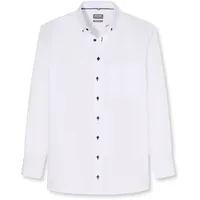 Olymp Luxor, comfort fit, Button-down", Herren, Gr. 42, Normaler Arm, weiß, 100% Baumwolle, Hemden,