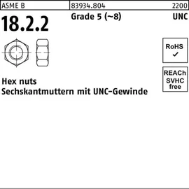 Fiero Sechskantmutter R 83934 UNC-Gewinde 3/8 Grade 5 (~8) 100 Stück