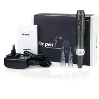 P-Beauty - Dr. Pen Dermapen Ultima M8-W Elektrisch - Microneedling Gerät Kabellos 0-2.5mm | Anti-Falten, Hautverjüngung, Aknenarben, Pigmentflecken & Haarstimulation - Derma Pen + 16-PIN-Patronen