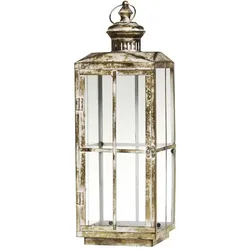 Chic Antique Laterne im antiken Stil, Höhe 60, Länge 21, Breite 21 cm