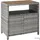 Tectake Gartenschrank Monscia 90 x 55,5 x 87 cm Grau