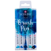 Talens ECOLINE® Brush-Pens blau, 5 St.