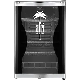 CUBES HC 150 E AFRI Getränkekühlschrank (115 l, 845 mm hoch, Schwarz/Weiß)