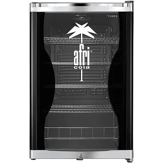 CUBES HC 150 E AFRI Getränkekühlschrank (115 l, 845 mm hoch, Schwarz/Weiß)